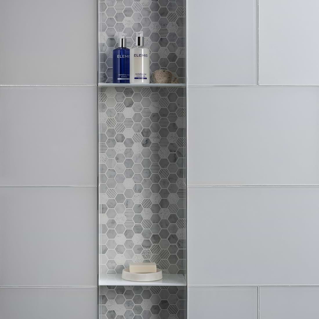 Arctic Clear Glass 600 x 300mm - Hyperion Tiles