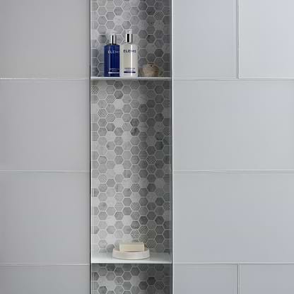 Arctic Clear Glass 600 x 300mm - Hyperion Tiles