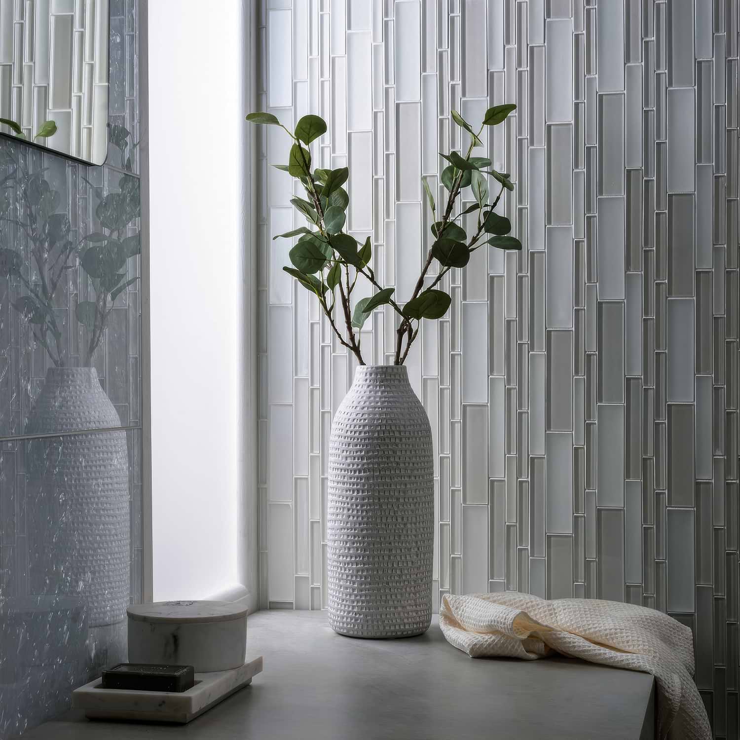 Arctic Crushed Pearl Decorative Glass - Hyperion Tiles