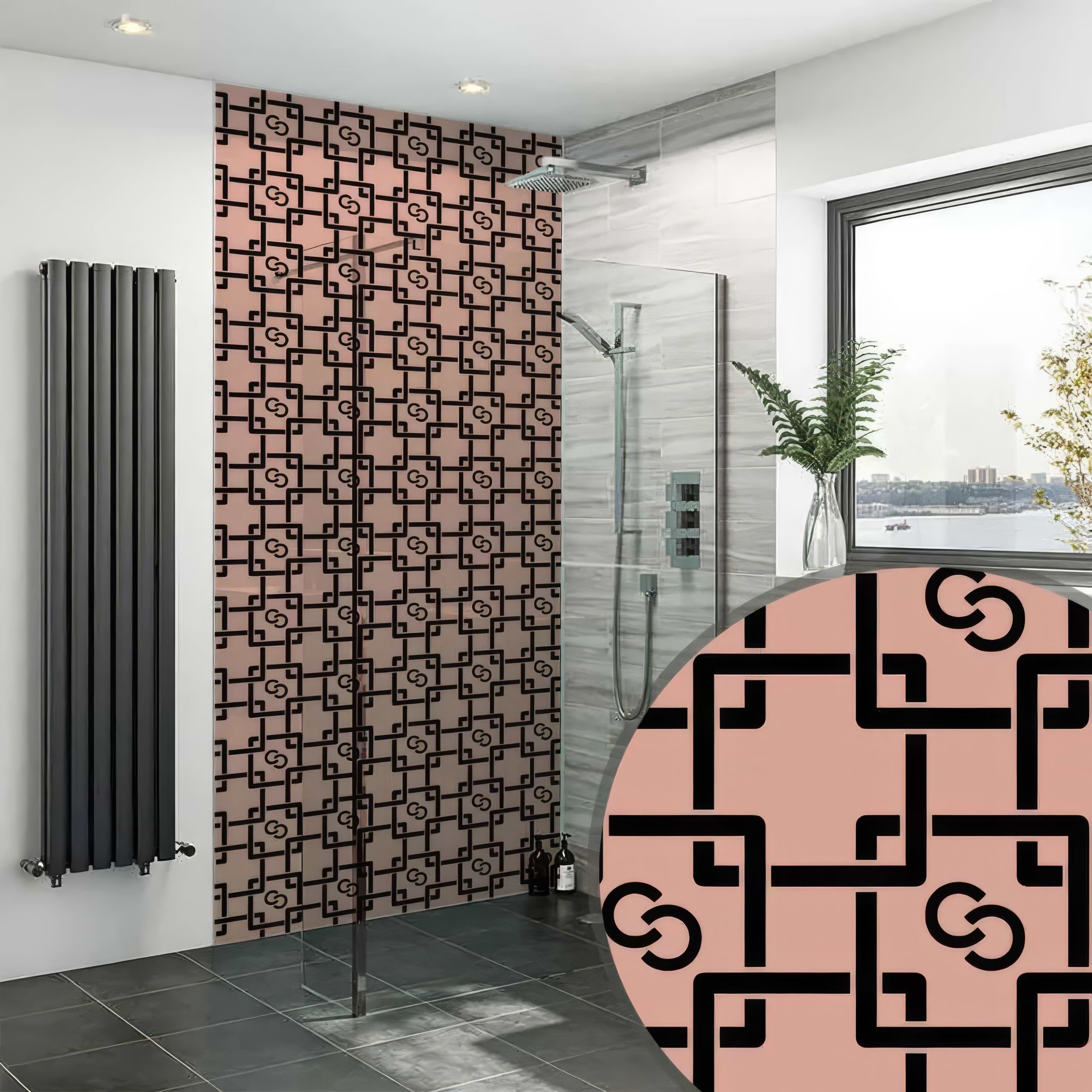 Art Deco Trendsetter Shower Panel By Hyperion Tiles