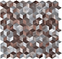 Astral Copper Aluminium Mosaic - Hyperion Tiles