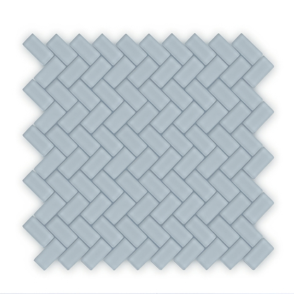 Aurora Herringbone Grey Mosaic - Hyperion Tiles