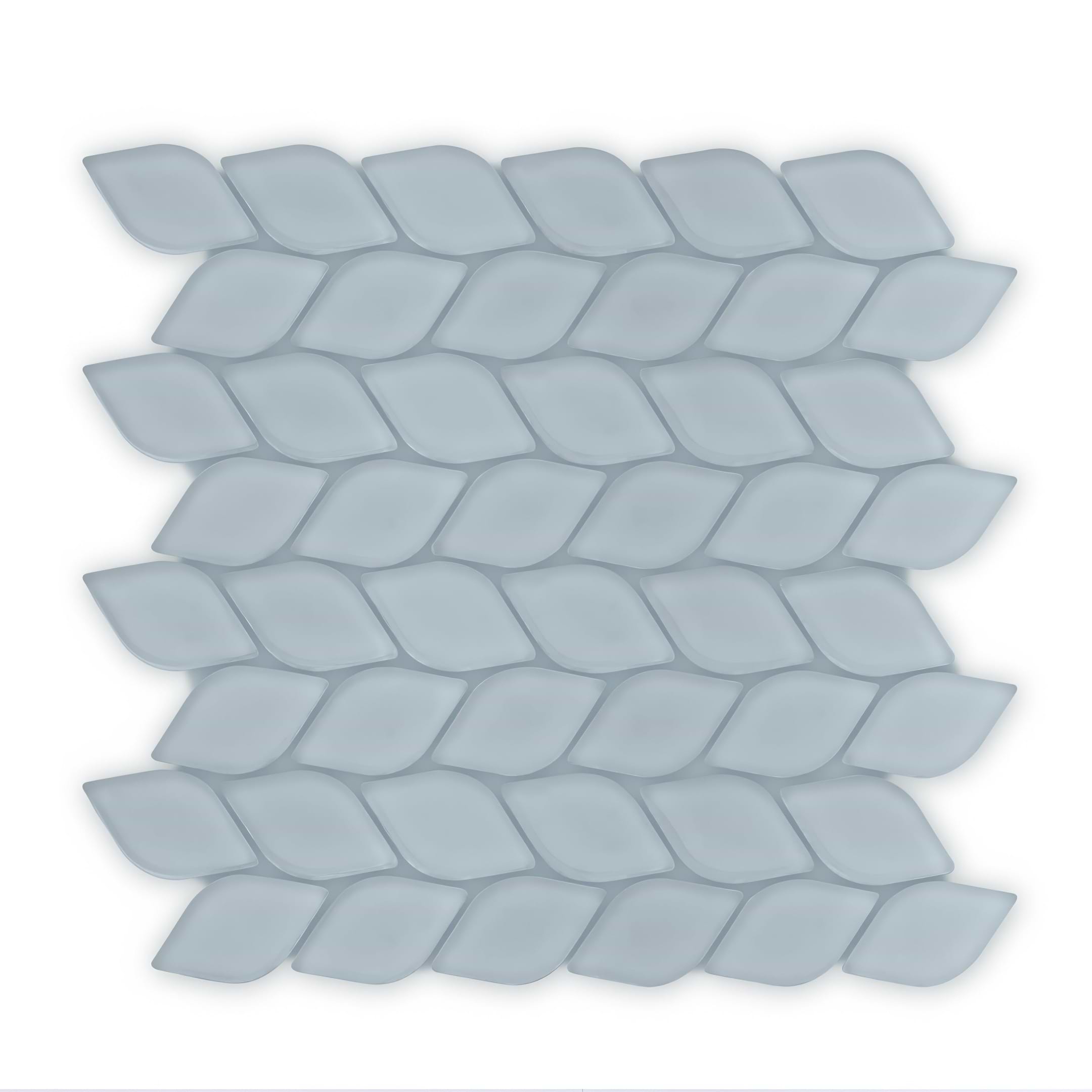 Aurora Leaf Grey Mosaic - Hyperion Tiles