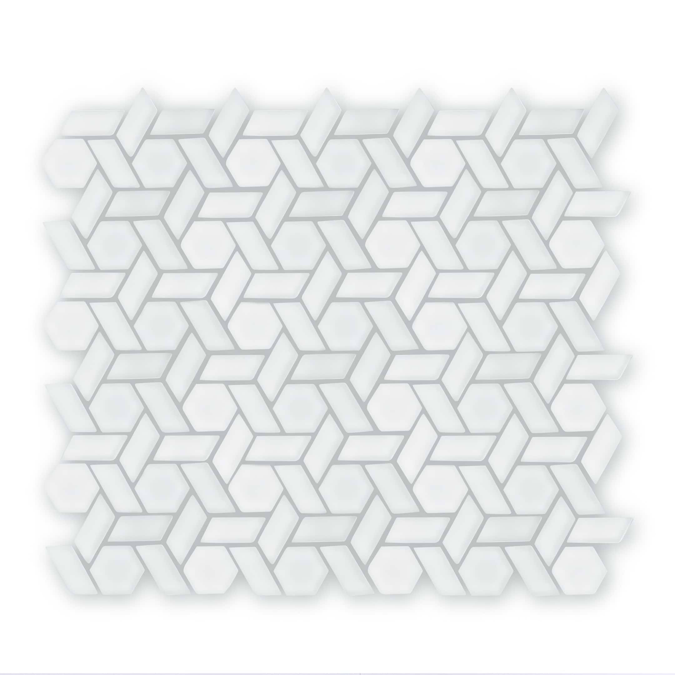 Aurora Woven White Mosaic - Hyperion Tiles