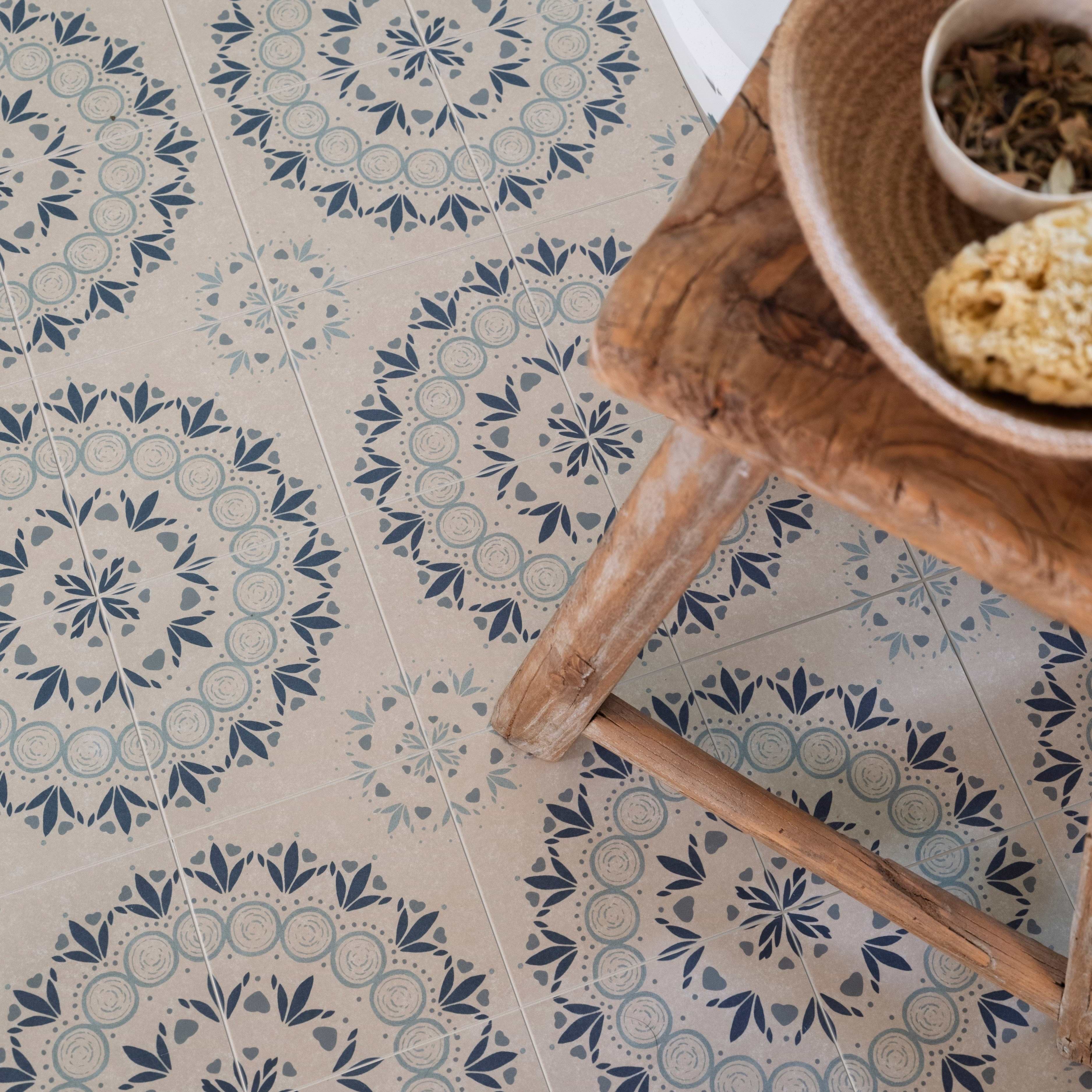 Adventuras Palma Blue Porcelain By Hyperion Tiles