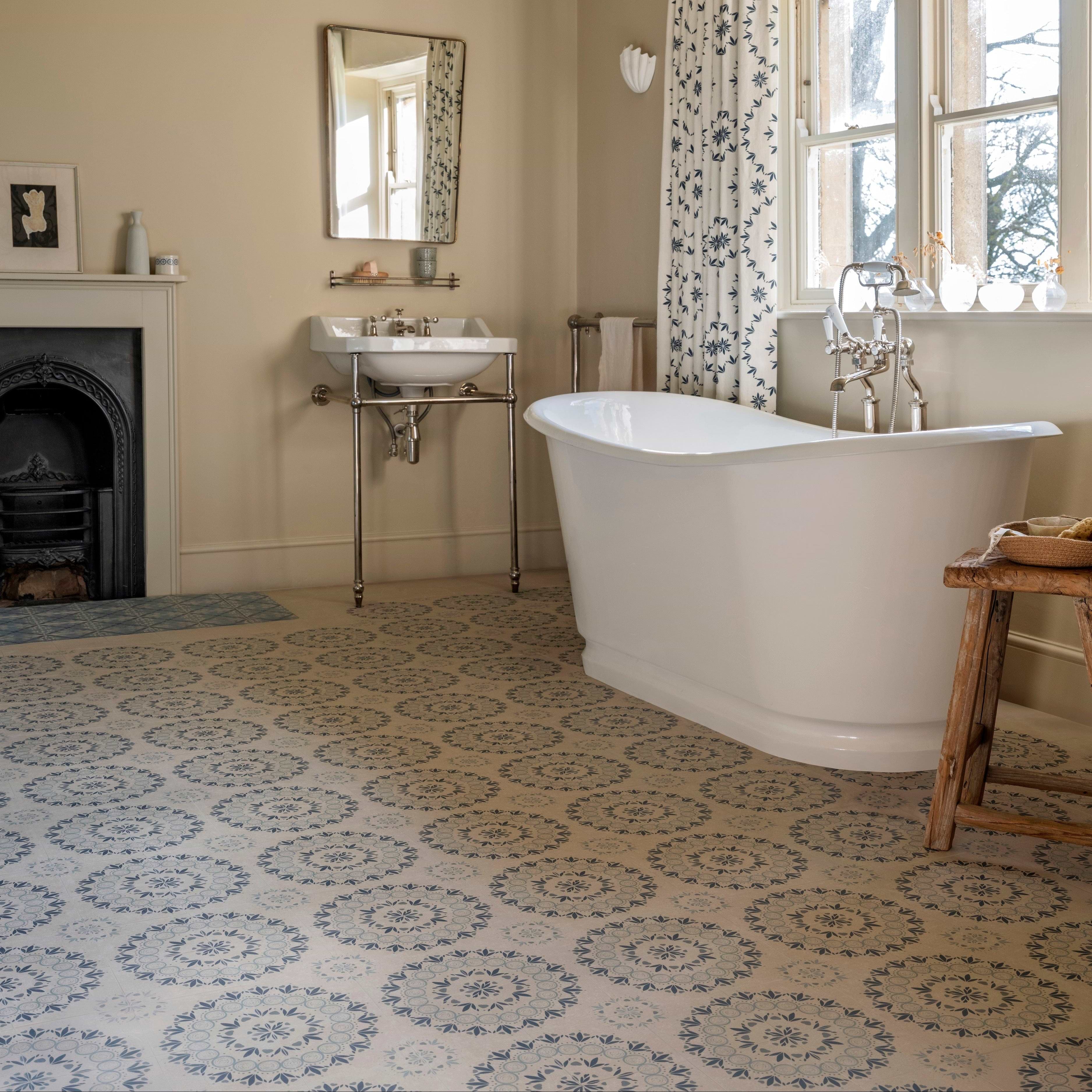 Adventuras Palma Blue Porcelain By Hyperion Tiles