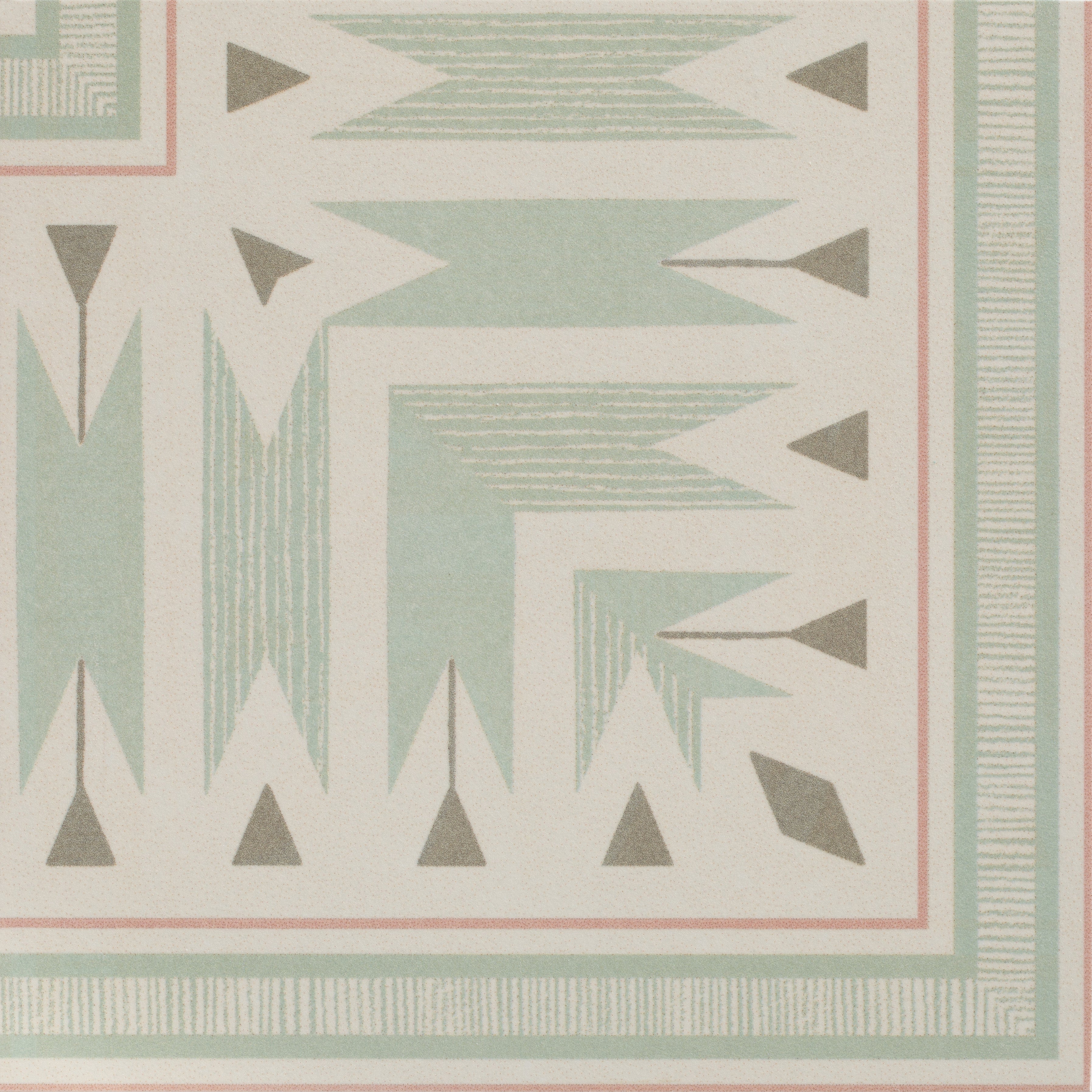 Adventuras Ziggy Corner Olive Porcelain | Hyperion Tiles