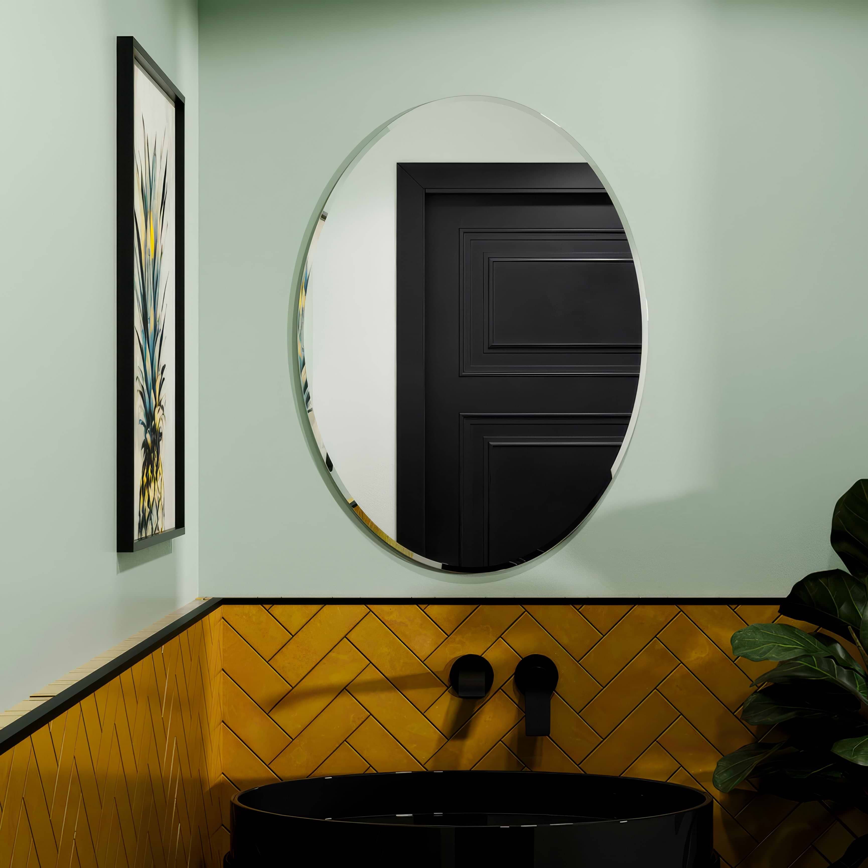 Belvoir Oval Mirror 55 - Hyperion Tiles