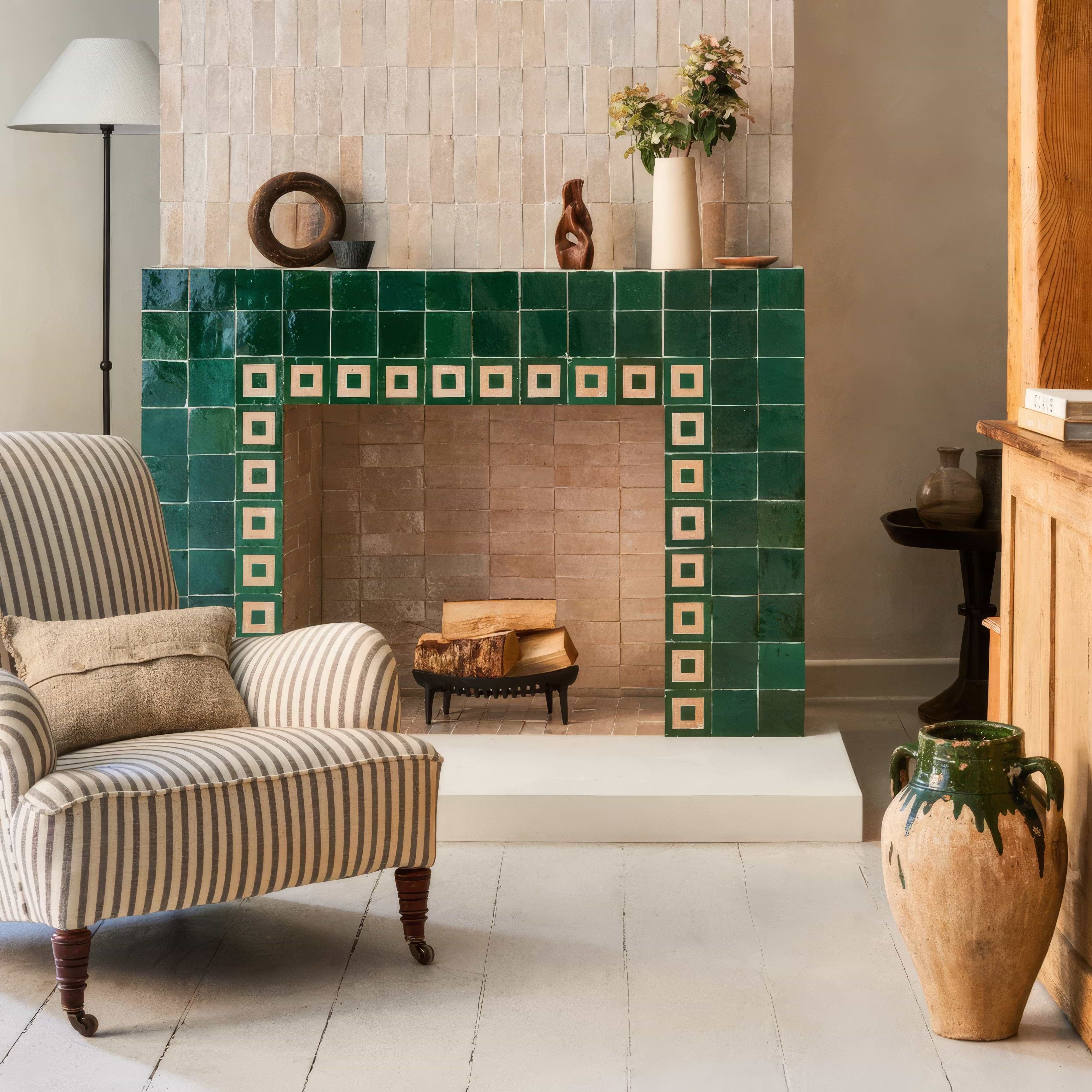 Medina Moss Green Zellige By Hyperion Tiles