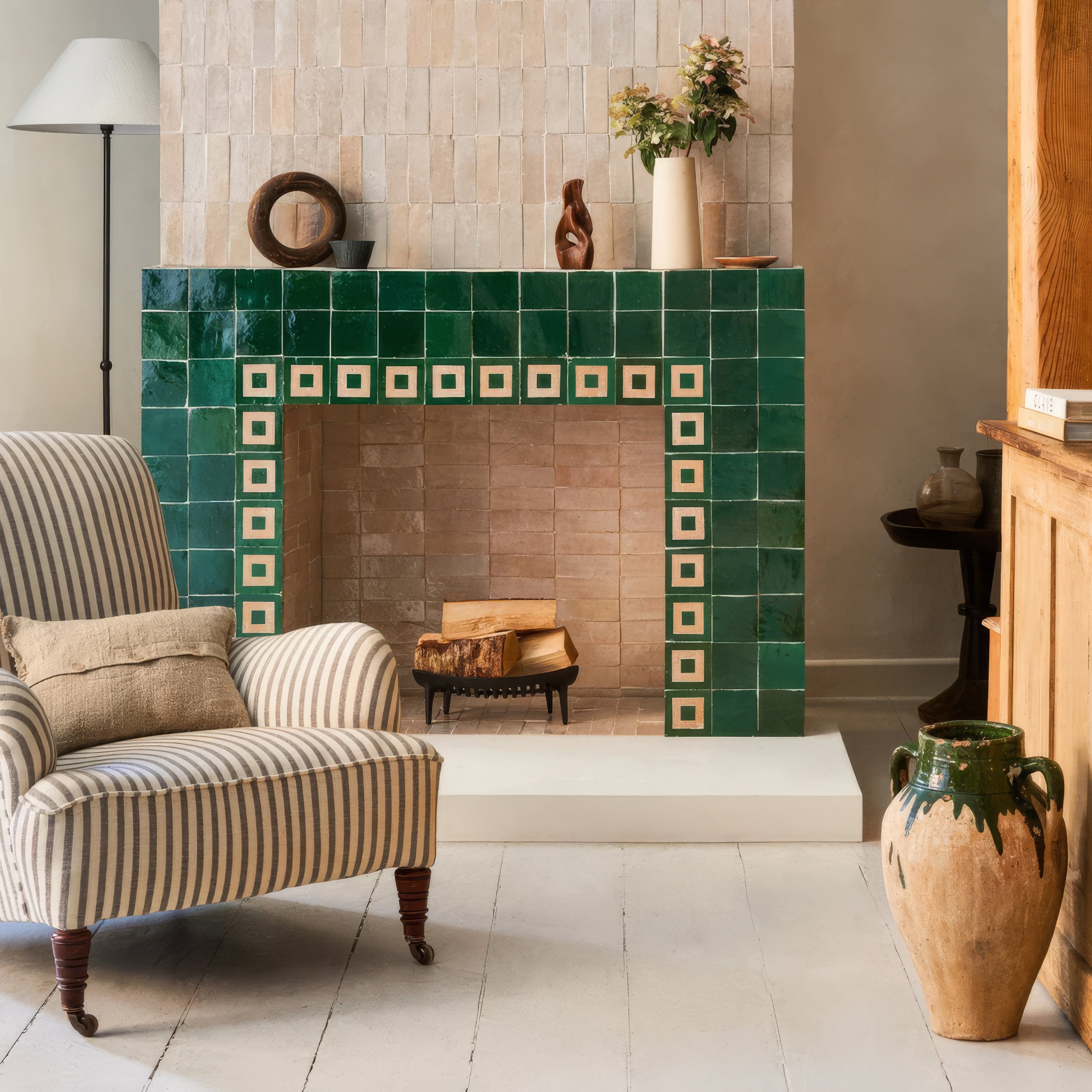Medina Moss Green Zellige By Hyperion Tiles