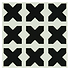 Babylonian Black on Dover White - Hyperion Tiles
