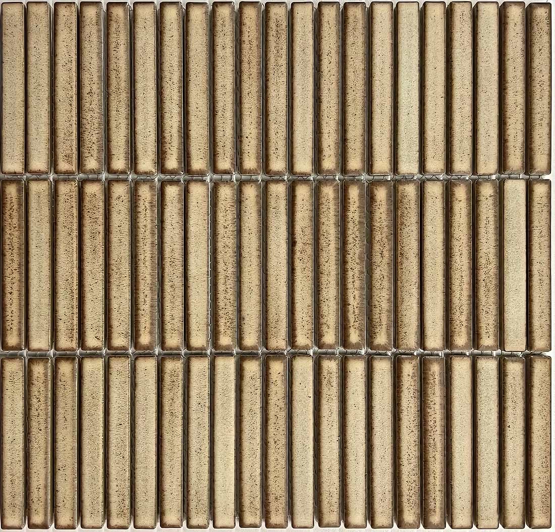 Bamboo Lustre Porcelain Mosaic Cappuccino - Hyperion Tiles