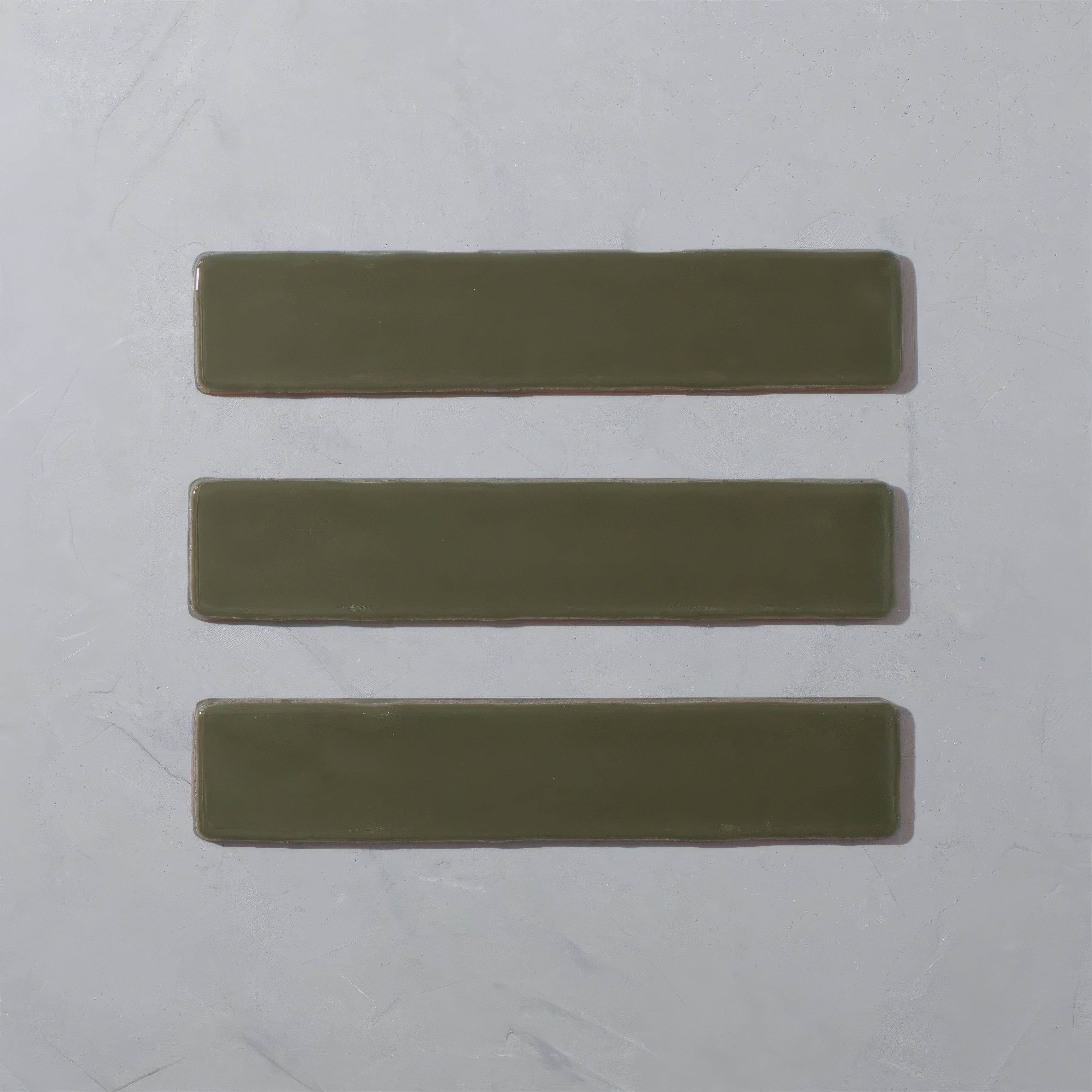 Bay Green Glazed Skinny Metro Tile By Hyperion Tiles