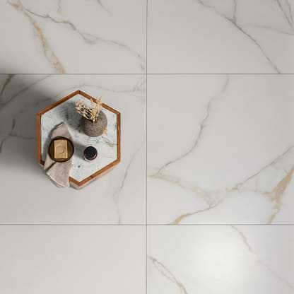 Bianco Oro Matt 90 x 90cm - Hyperion Tiles