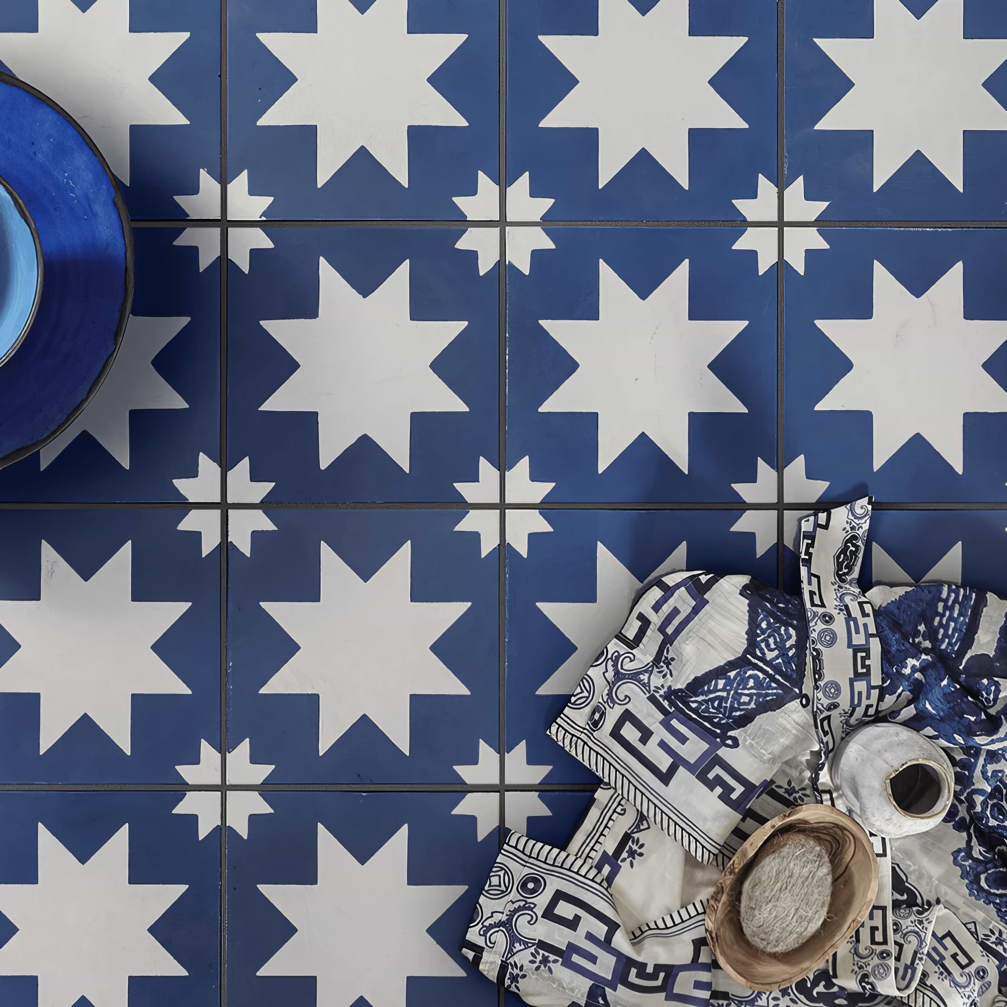 Blue Pradena Porcelain Tile - Hyperion Tiles