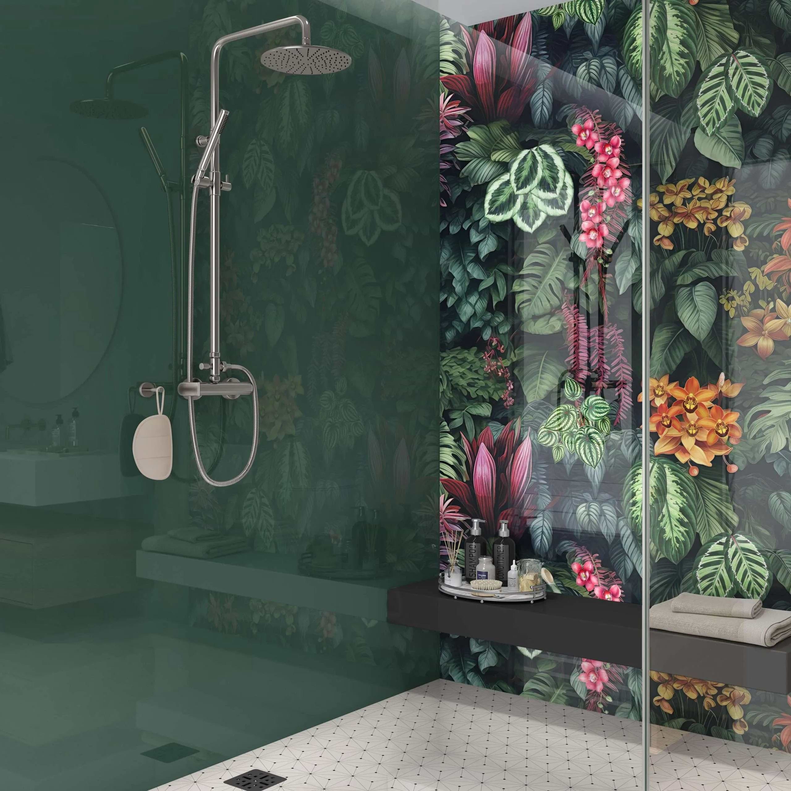 Shower Panel Botanical Plant By Hyperion Tiles
