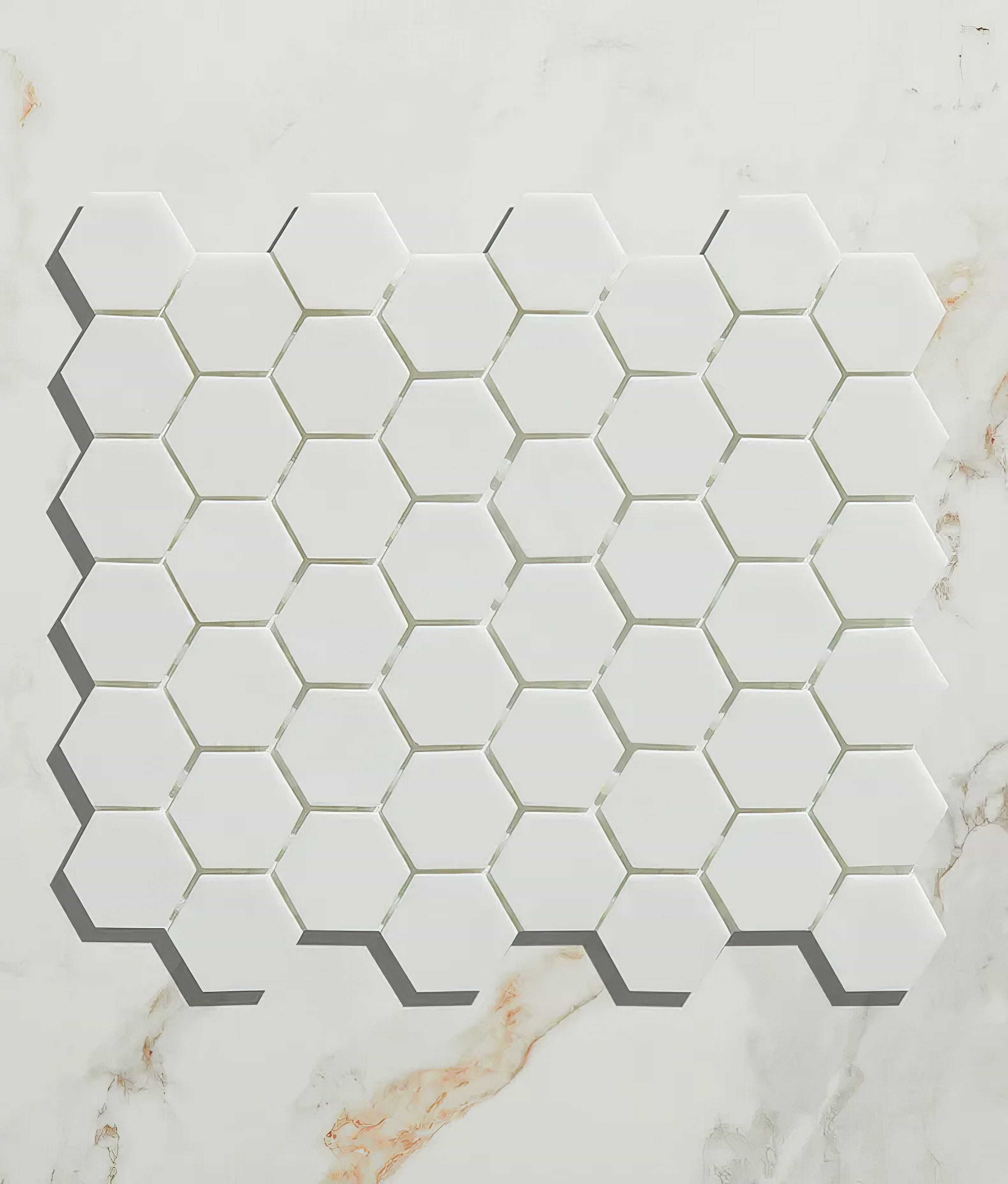 Brasserie Glass Mosaic White - Hyperion Tiles