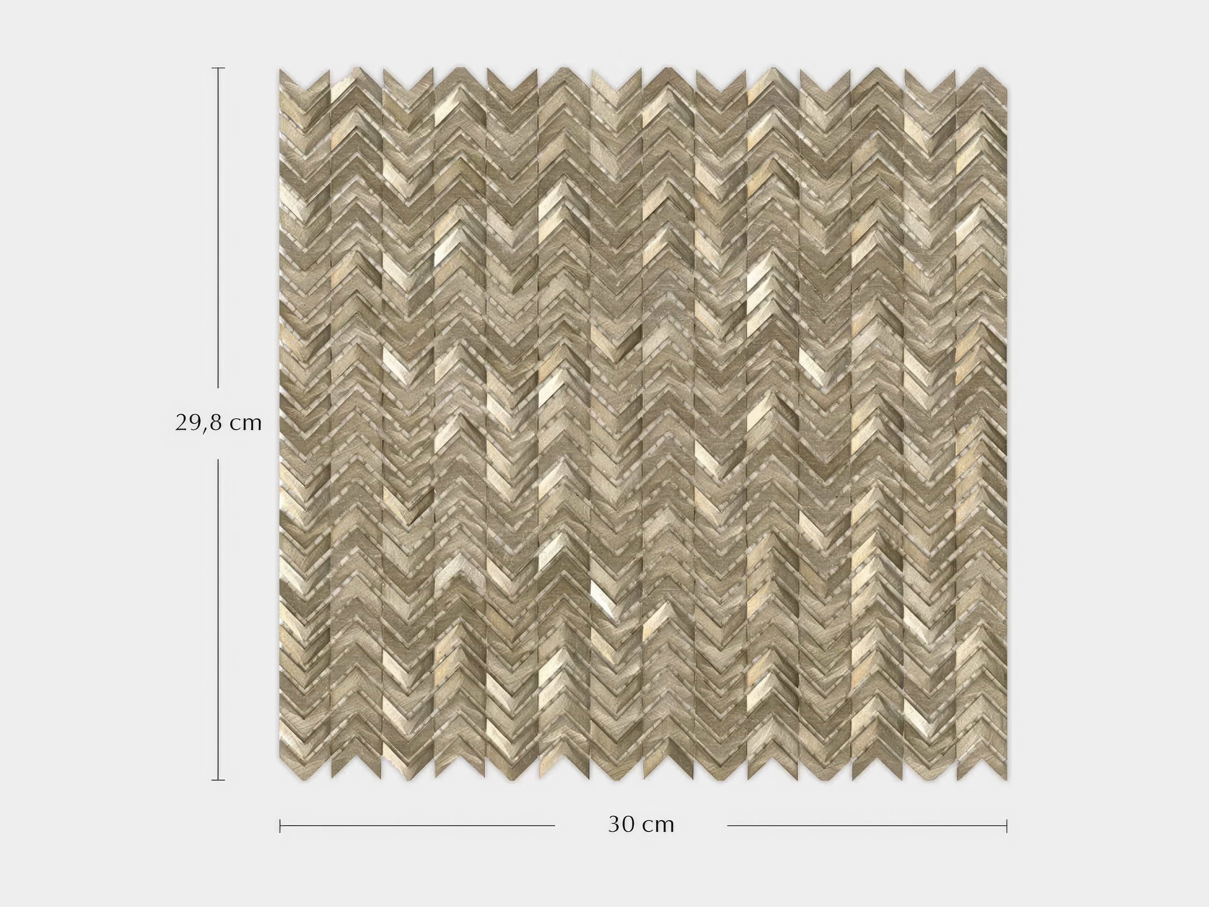 Gravity Aluminium Arrow Gold 29.8 x 30cm By Hyperion Tiles