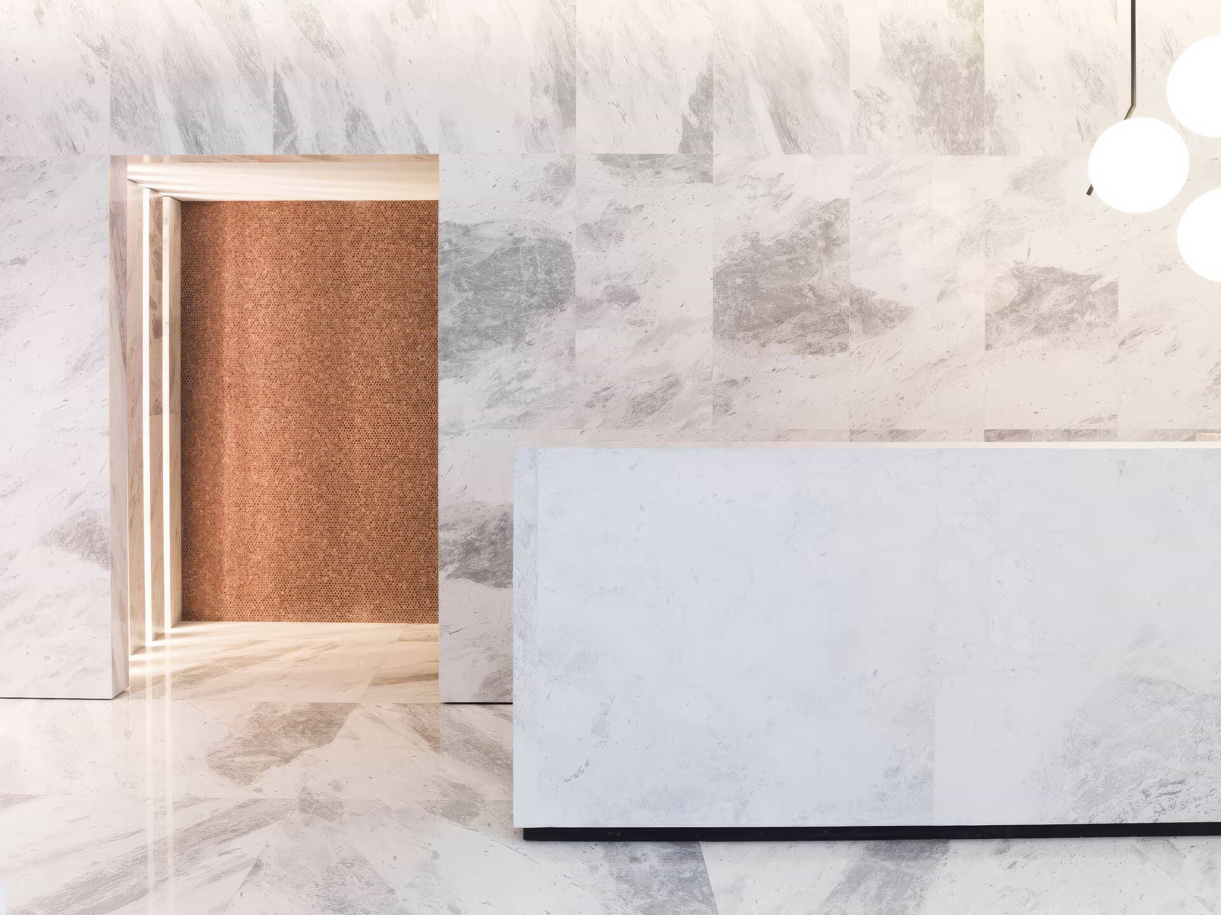 Gravity Aluminium Hexagon Copper Mosaic By Hyperion Tiles