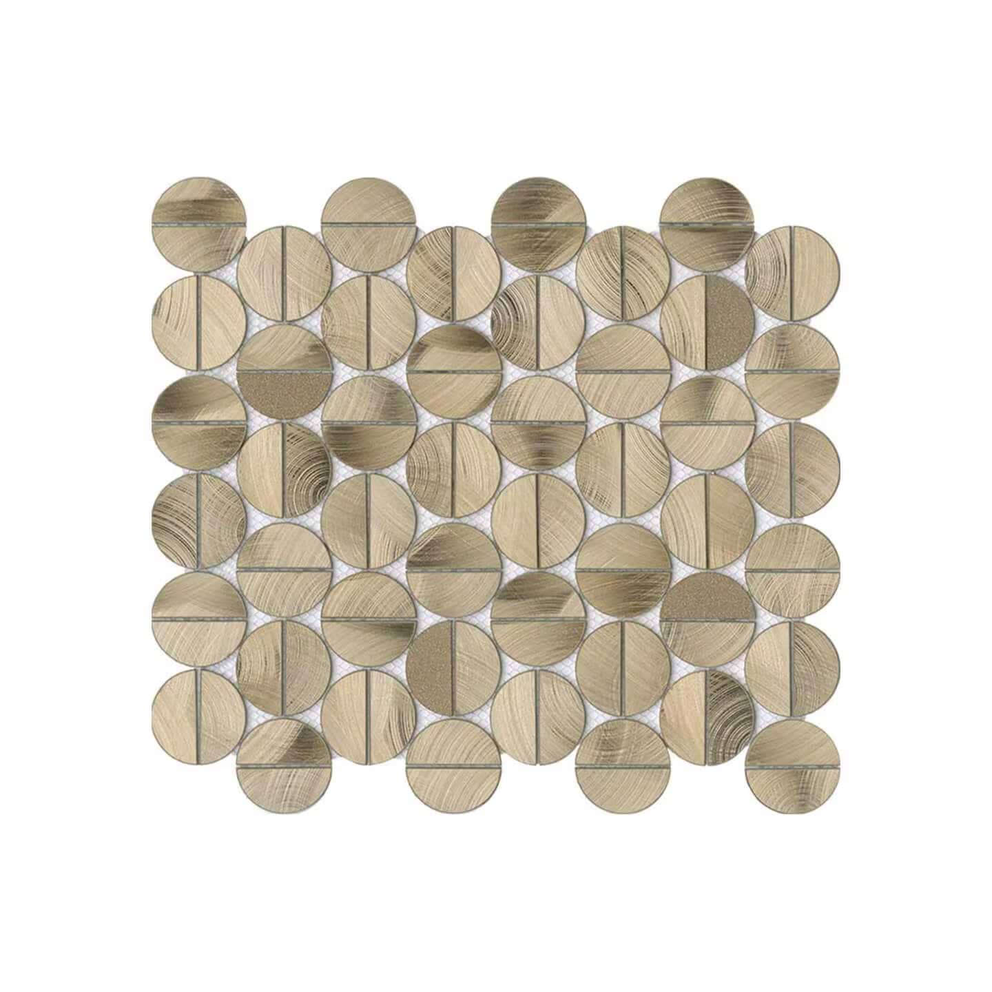Sphere Copper Gold Mosaic By Hyperion Tiles