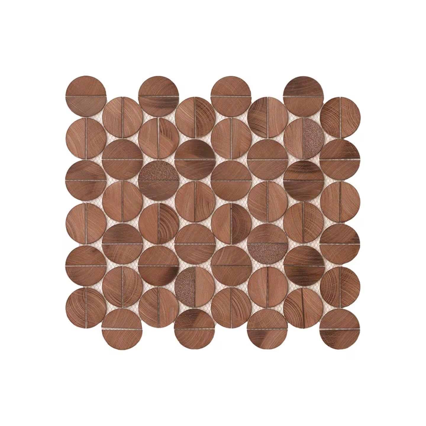 Sphere Copper Metal Mosaic By Hyperion Tiles