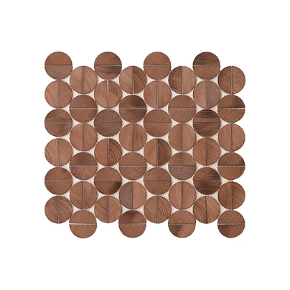 Sphere Copper Metal Mosaic By Hyperion Tiles