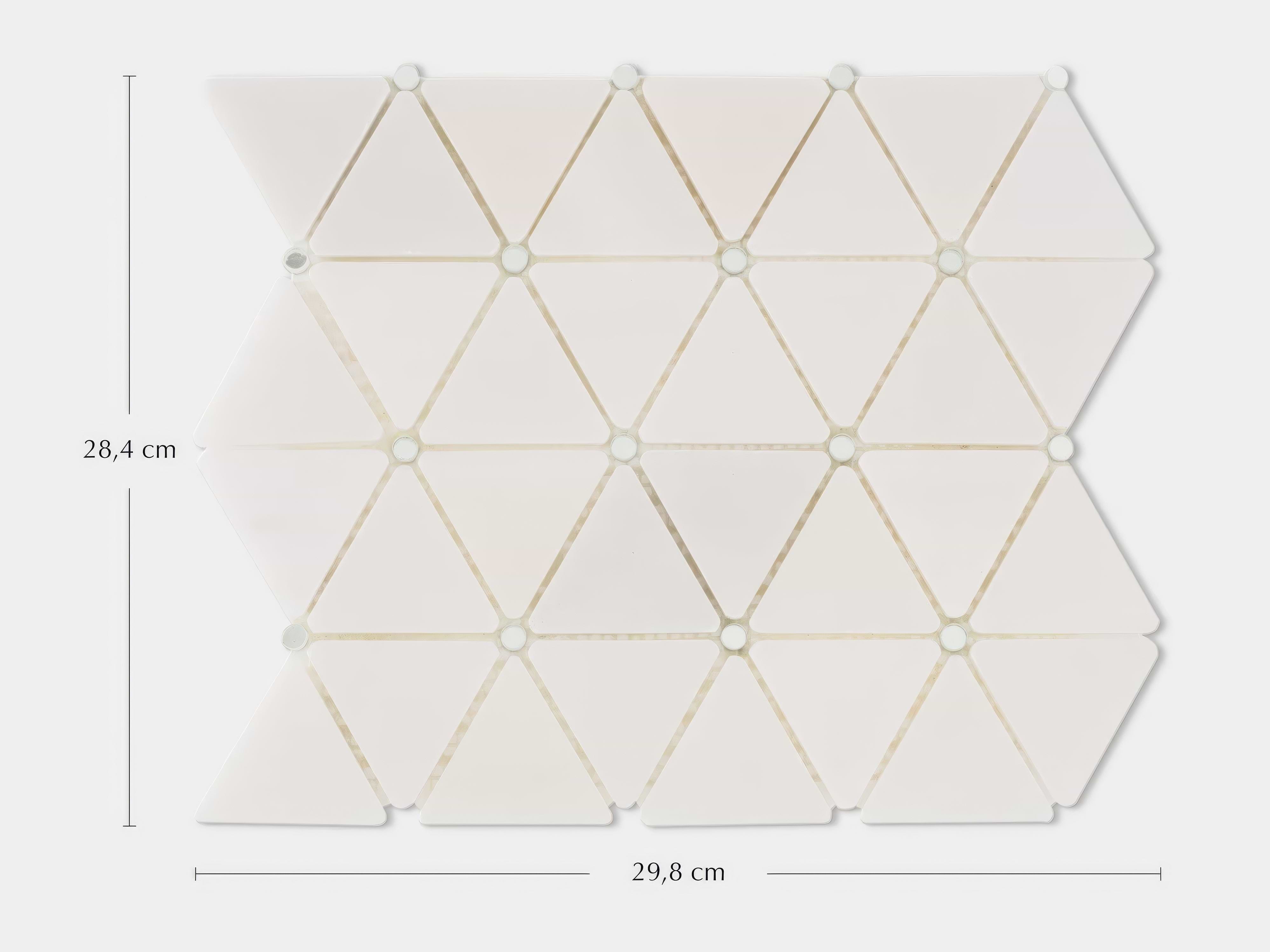 Victorian Diamond Marmara Mirror Mosaic By Hyperion Tiles