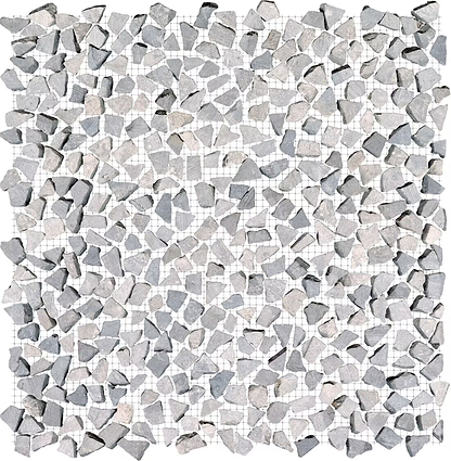Paradise Tiny broken Edge Gris Mosaic By Hyperion Tiles