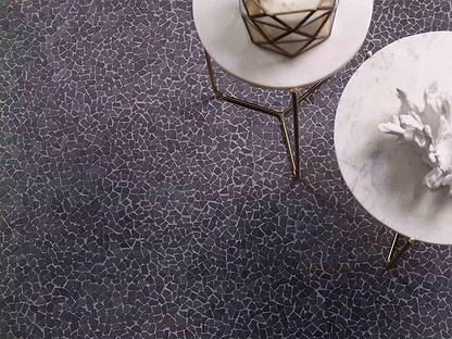 Paradise Tiny broken Edge Negro Mosaic By Hyperion Tiles