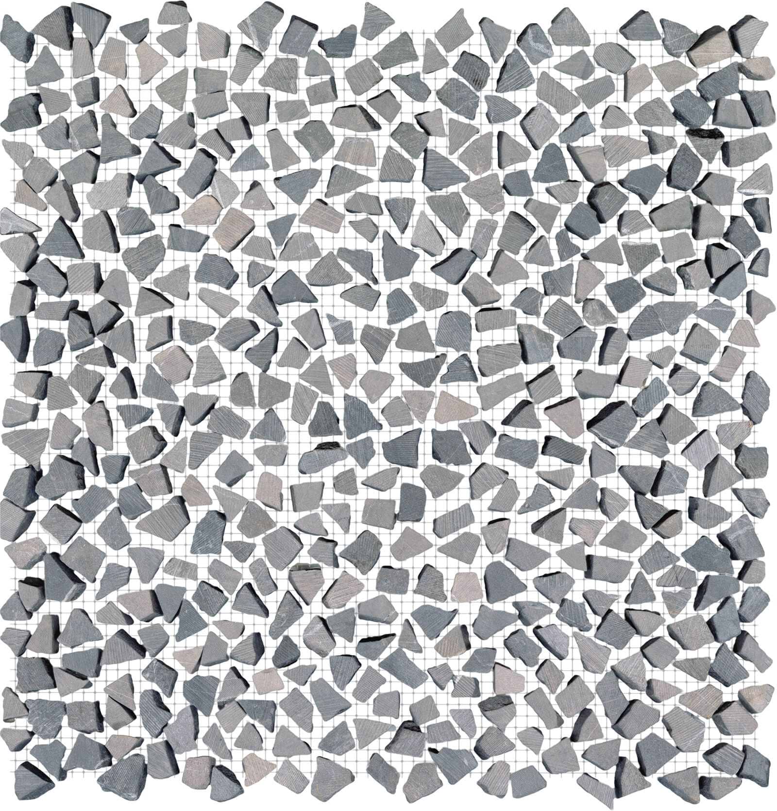 Paradise Tiny broken Edge Negro Mosaic By Hyperion Tiles