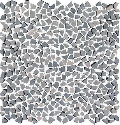 Paradise Tiny broken Edge Negro Mosaic By Hyperion Tiles