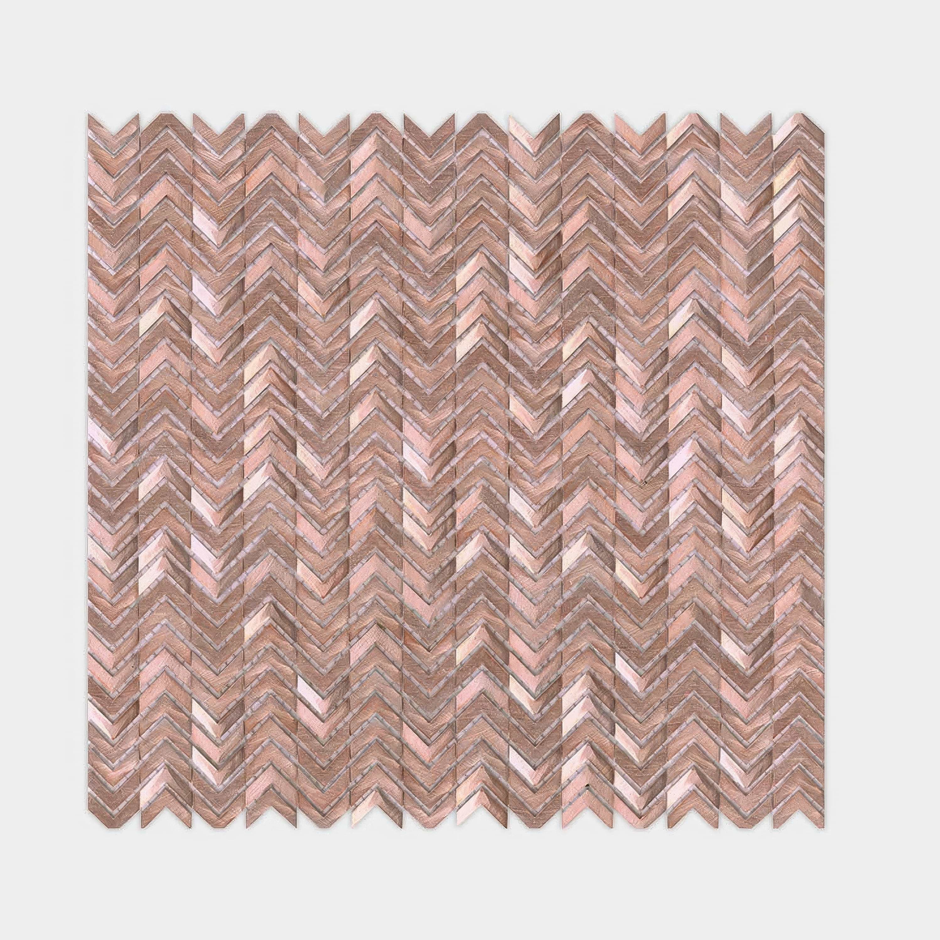 Gravity Aluminium Arrow Rose Gold 29.8 x 30cm By Hyperion Tiles