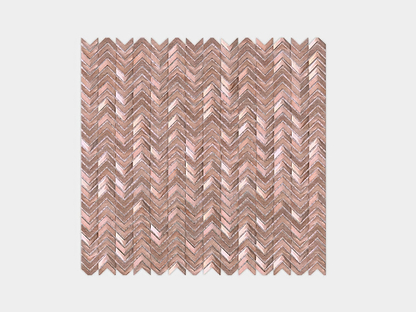 Gravity Aluminium Arrow Rose Gold 29.8 x 30cm By Hyperion Tiles