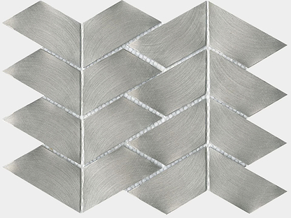 Gravity Aluminium Trace Metal Mosaic By Hyperion Tiles