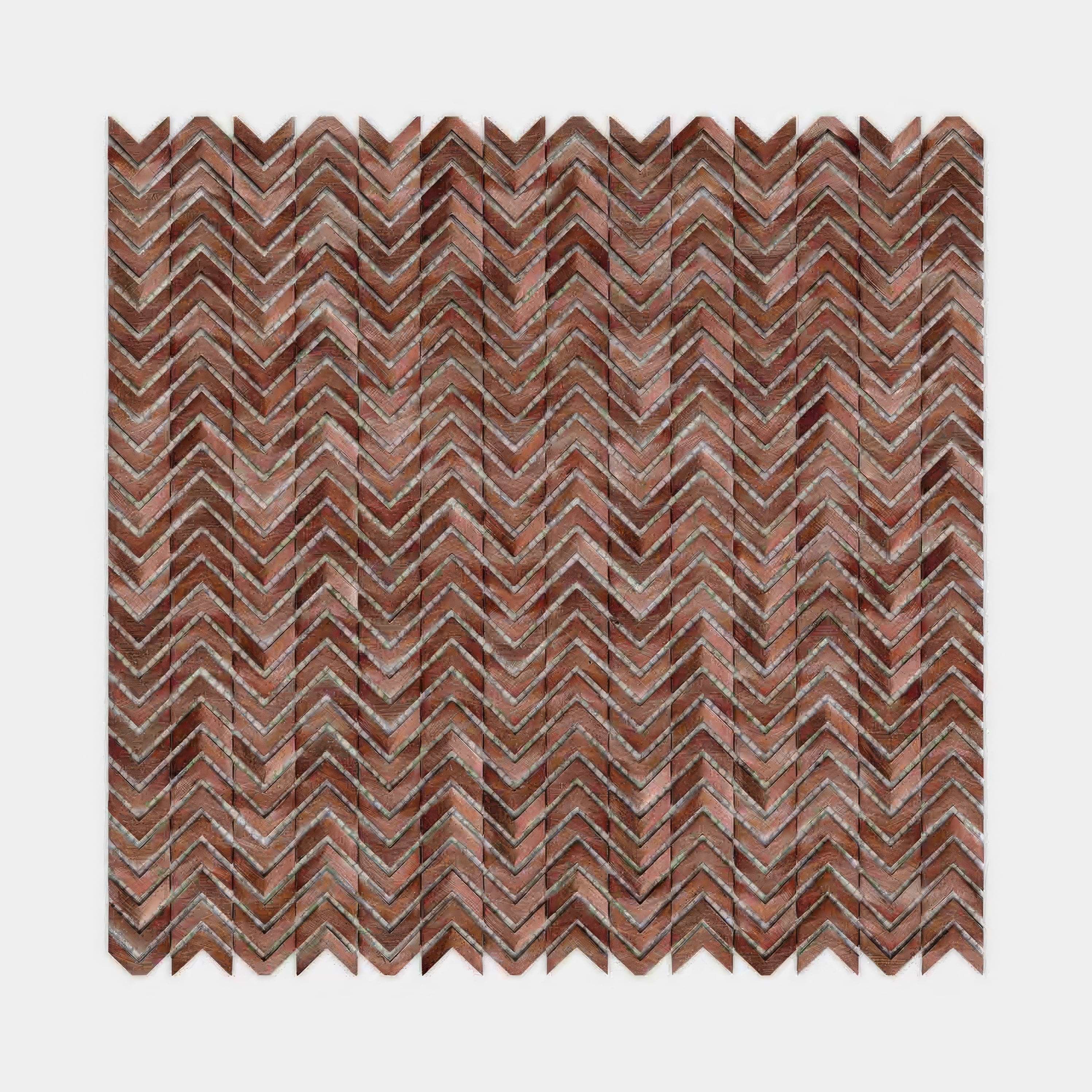 Gravity Aluminium Arrow Copper 29.8 x 30cm By Hyperion Tiles