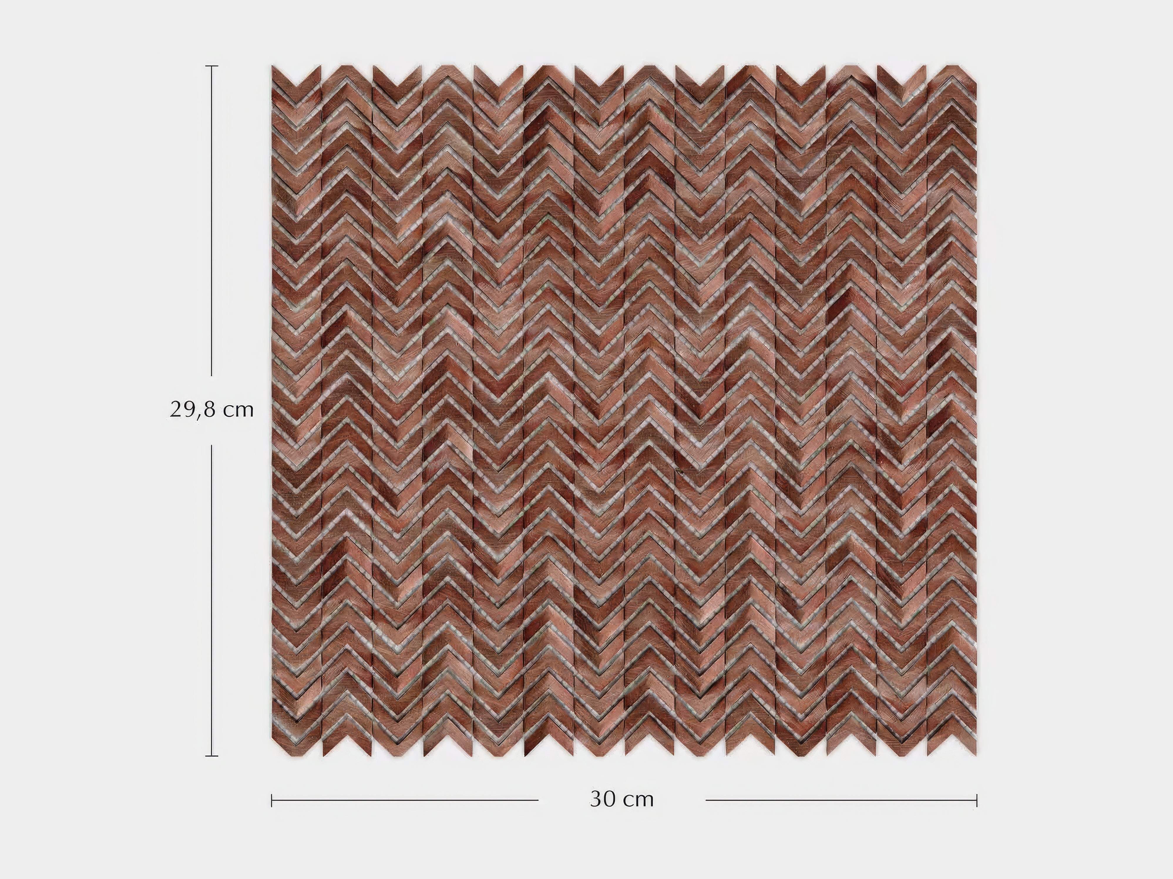 Gravity Aluminium Arrow Copper 29.8 x 30cm By Hyperion Tiles