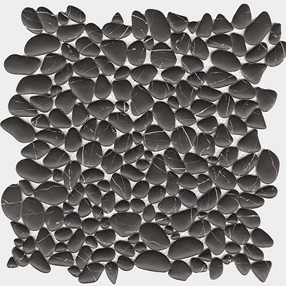 Boulder Negro Marquina Mosaic By Hyperion Tiles