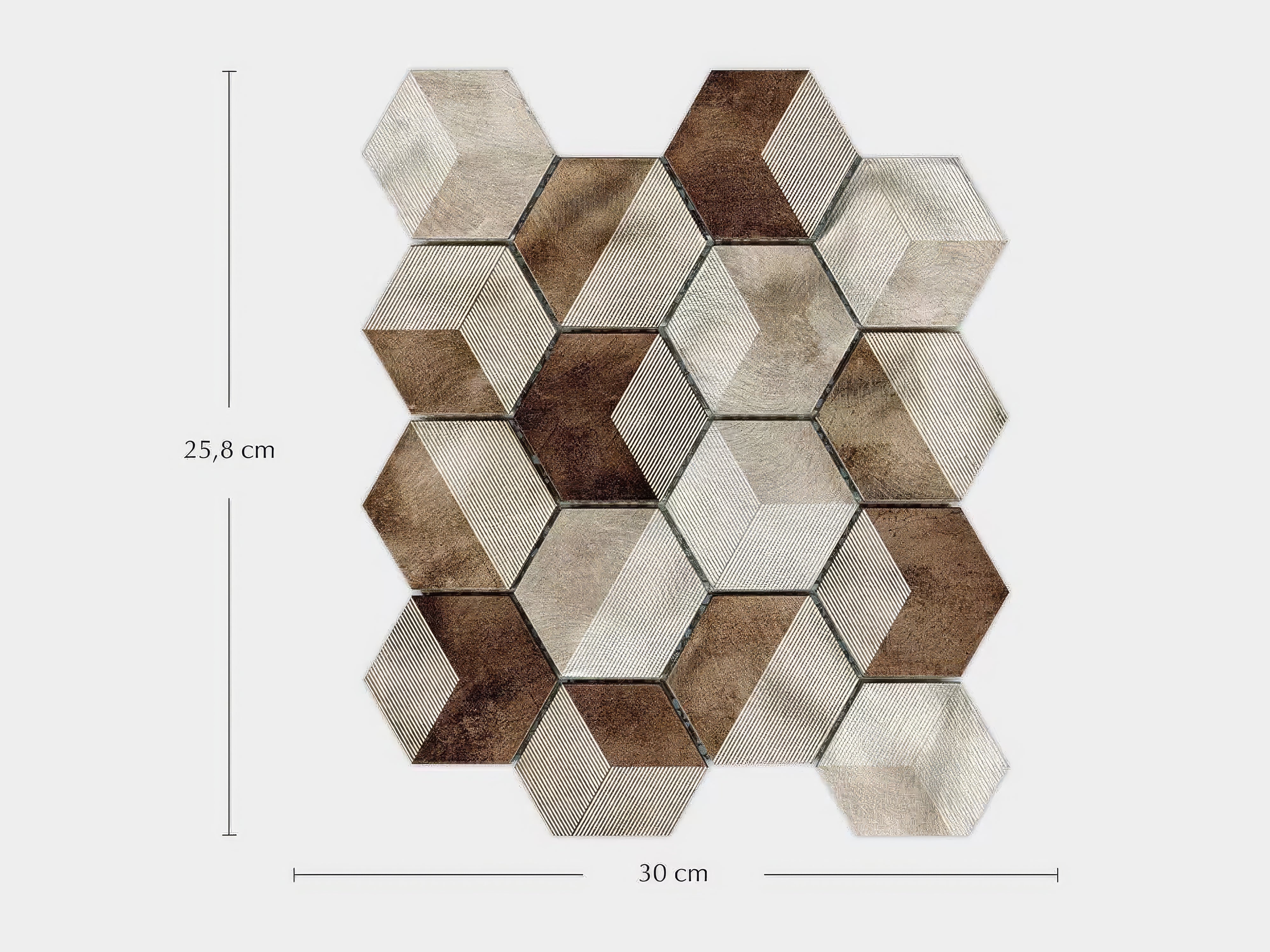 Future Amber 25.8 x 30 x 0.8cm By Hyperion Tiles