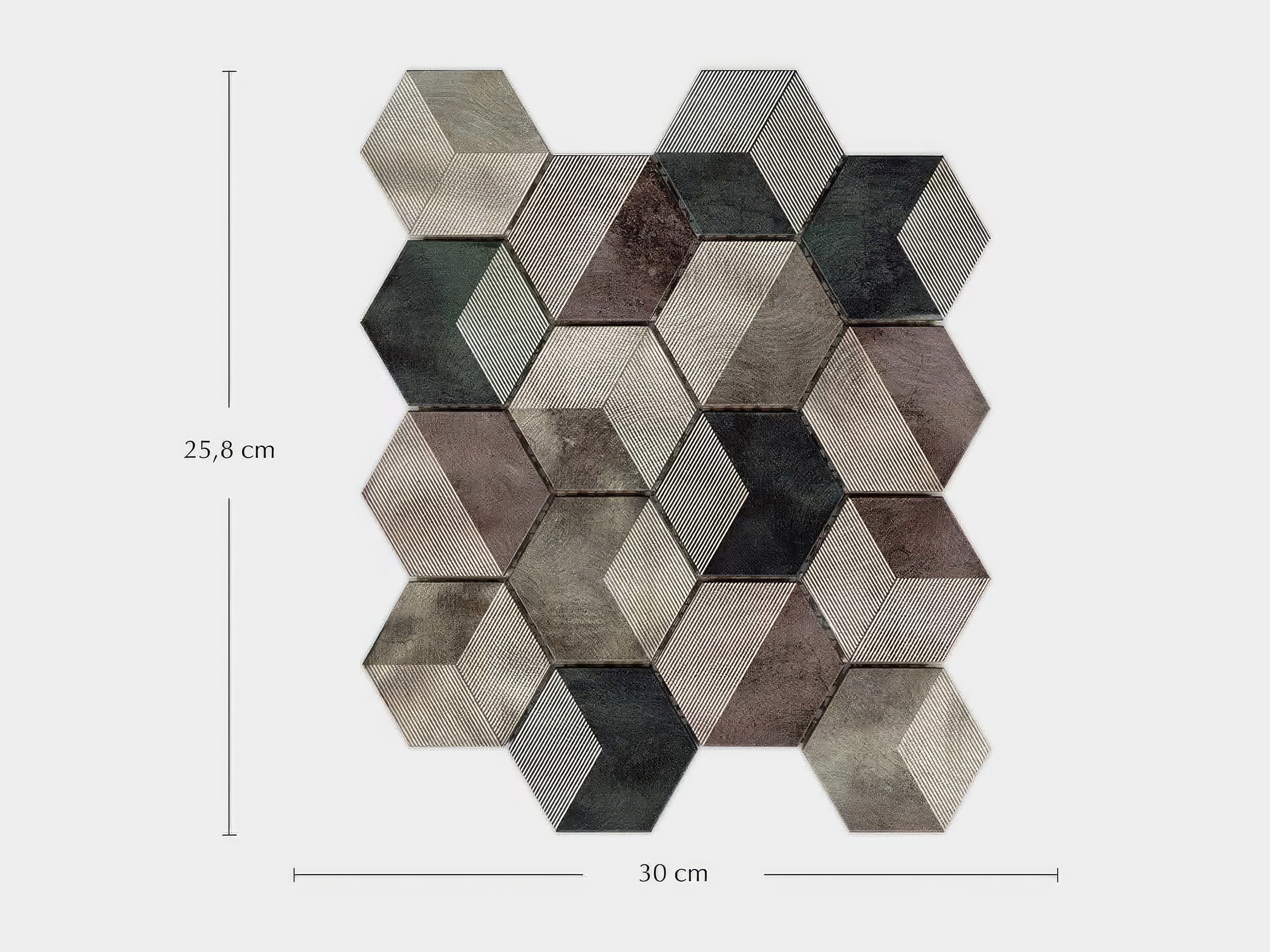 Future Emerald 25.8 x 30 x 0.8cm By Hyperion Tiles