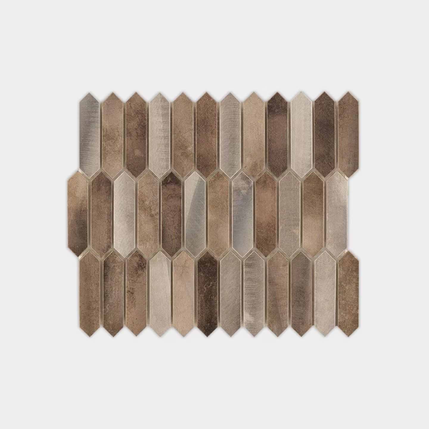 Odyssey Amber Metal Mosaic By Hyperion Tiles