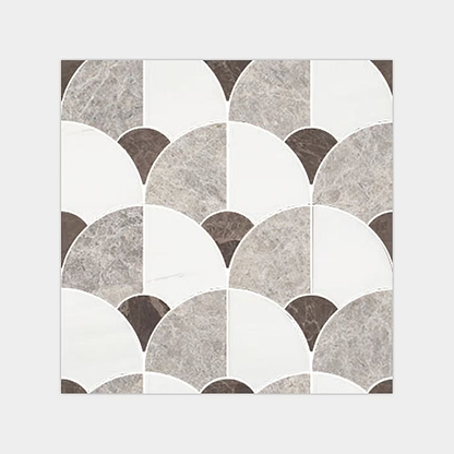 Figure Shell Dark Mosaic By Hyperion Tiles