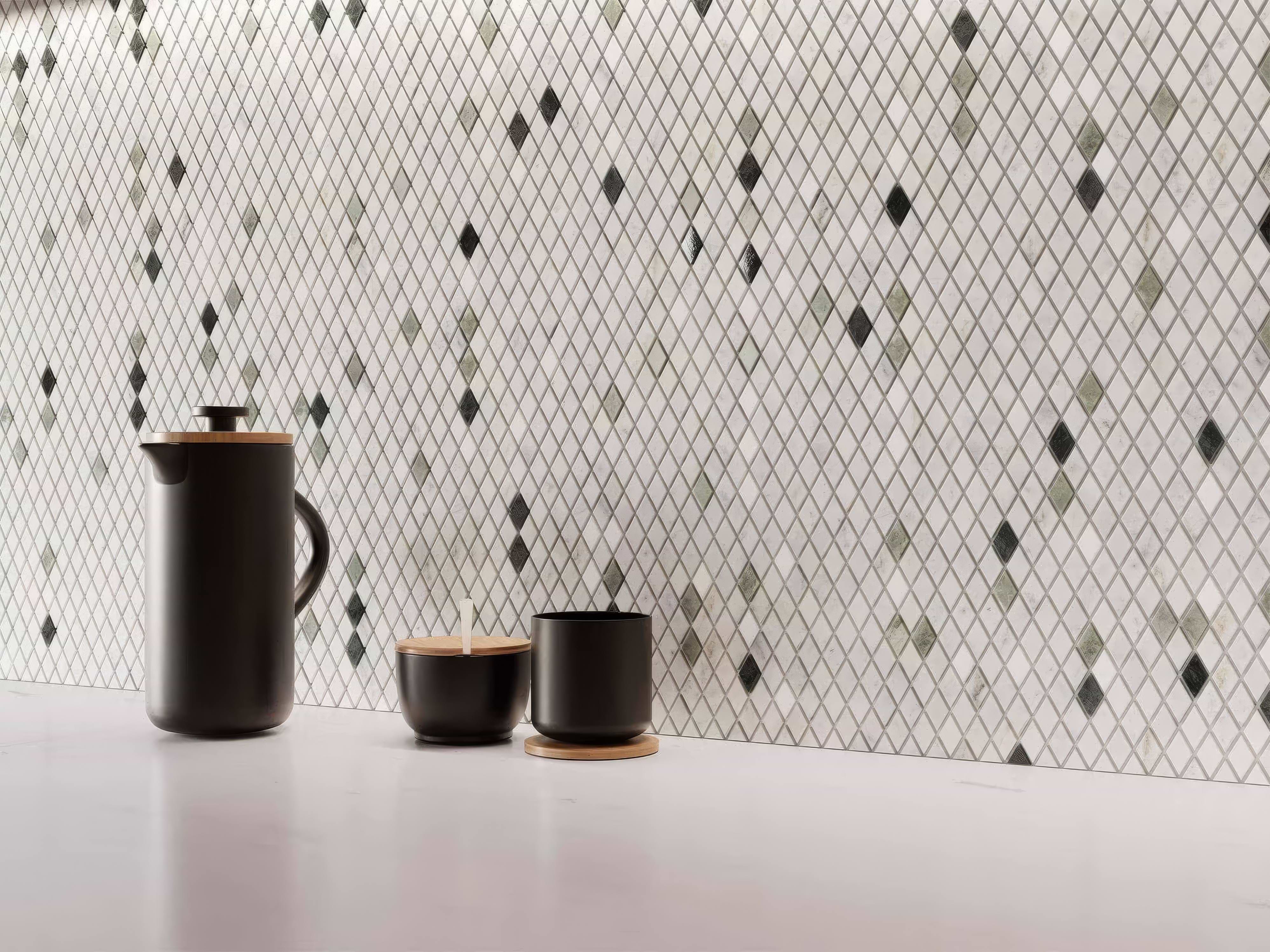 Gem Greens Mosaic By Hyperion Tiles