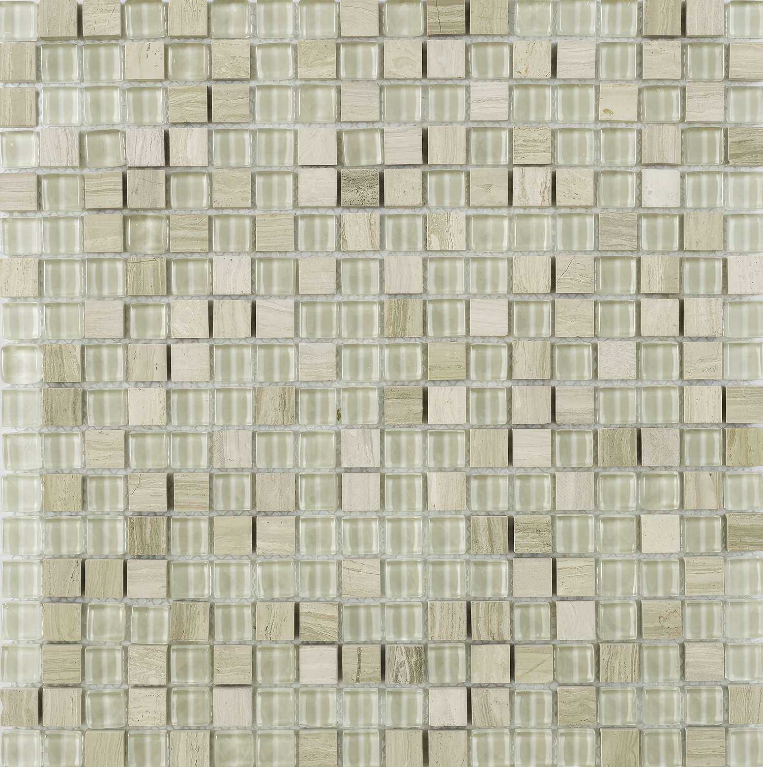 Cedar Wood Glass &amp; Stone Mix Mosaic - Hyperion Tiles