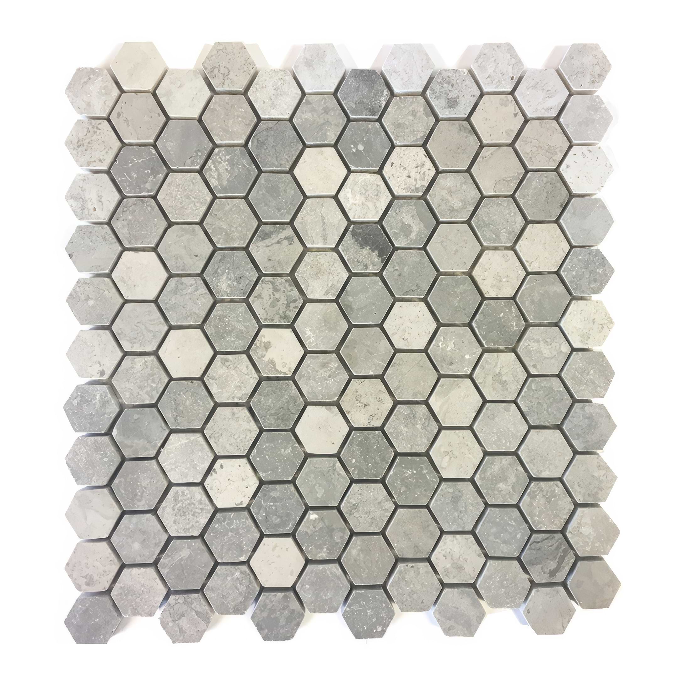 Cement Small Hexagon Mosaic