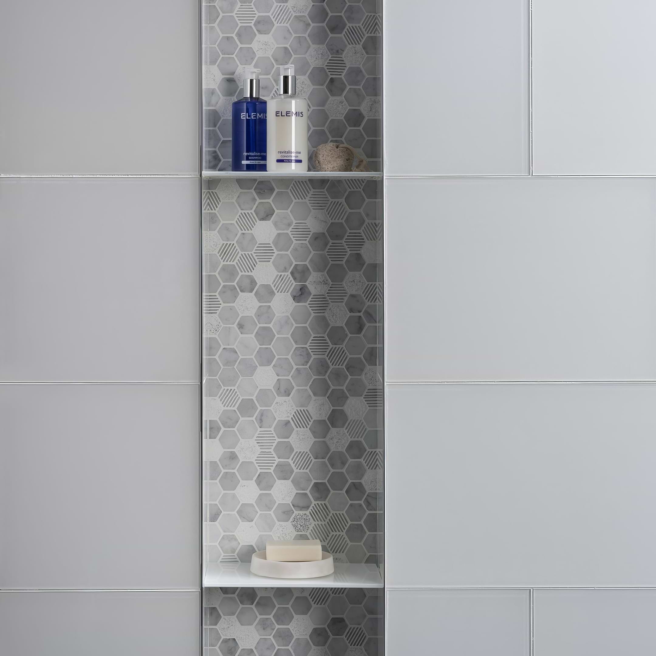 Cirrus Small Stone Hexagon - Hyperion Tiles