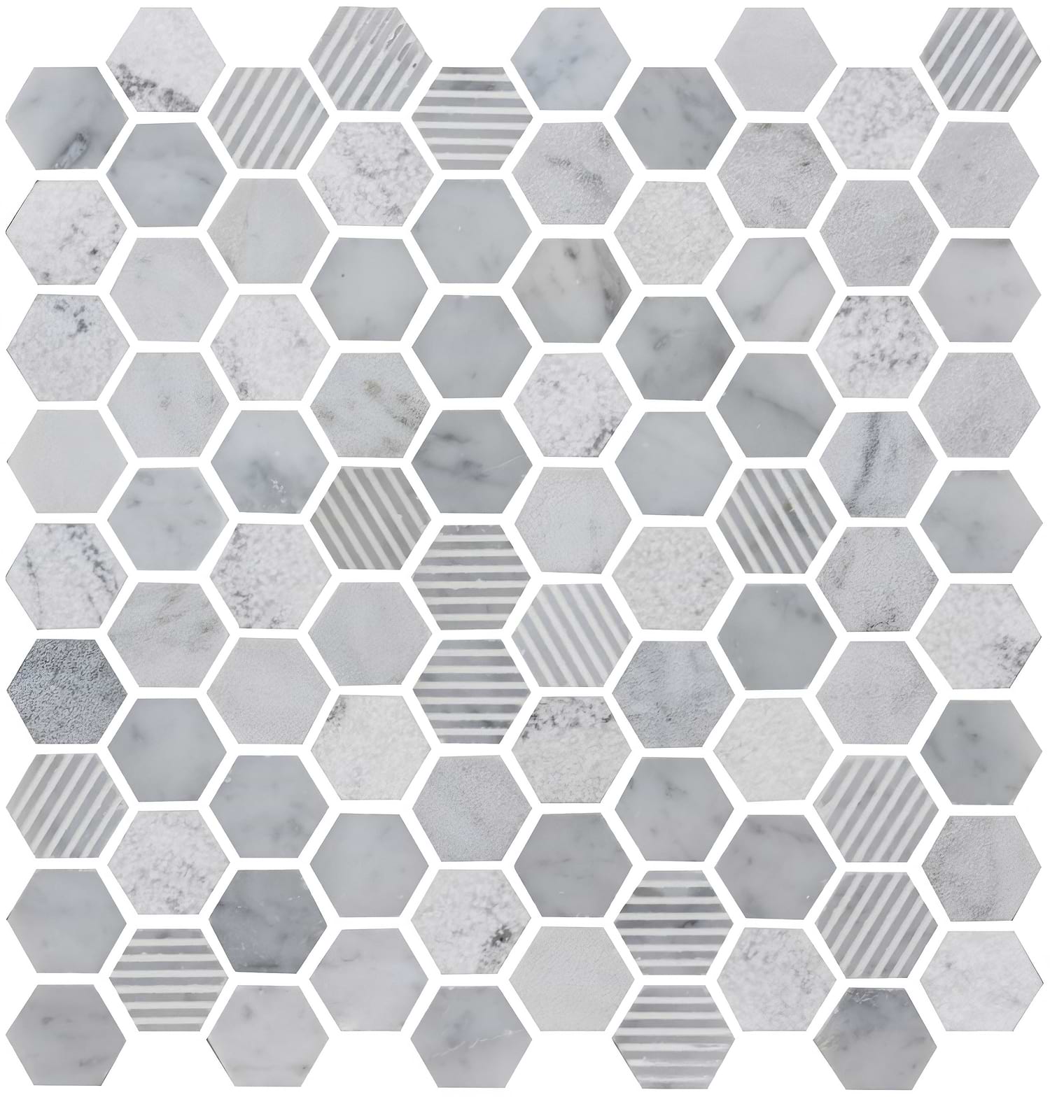 Cirrus Small Stone Hexagon - Hyperion Tiles