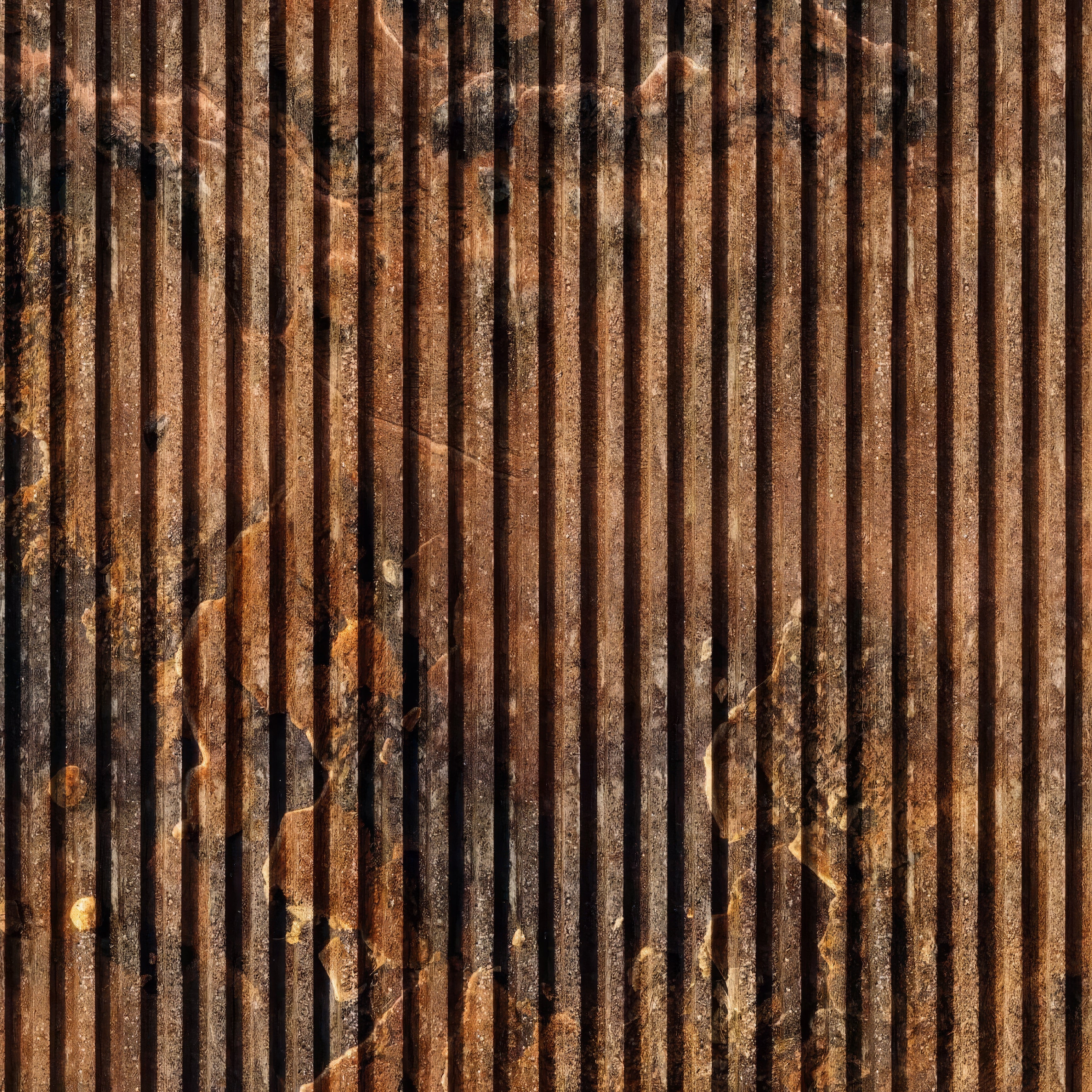 Shower Panel Copper Concrete Slat Wall By Hyperion Tiles