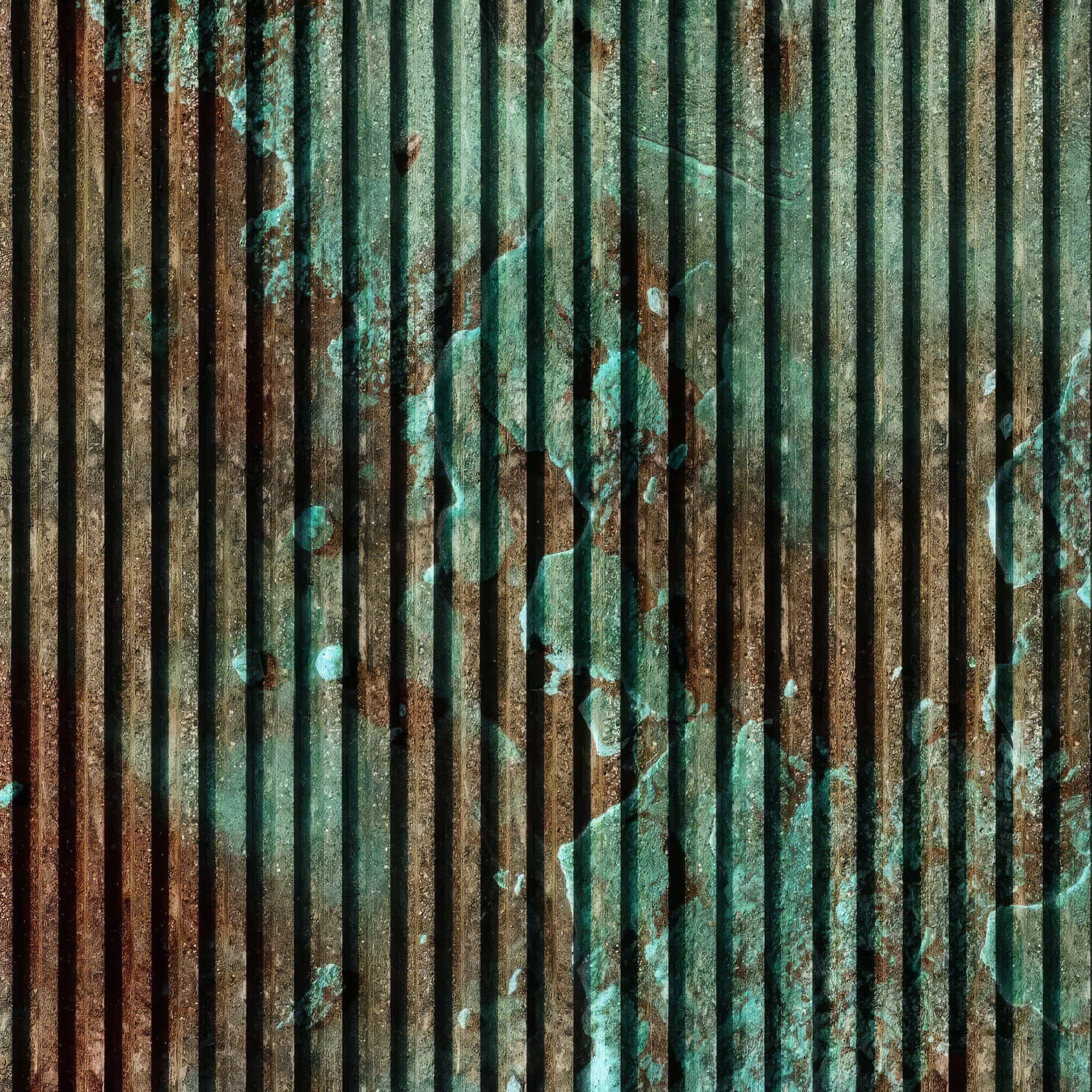 Shower Panel Turquoise Concrete Slat Wall By Hyperion Tiles
