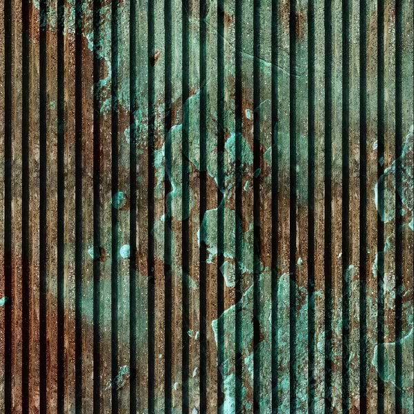 Shower Panel Turquoise Concrete Slat Wall By Hyperion Tiles
