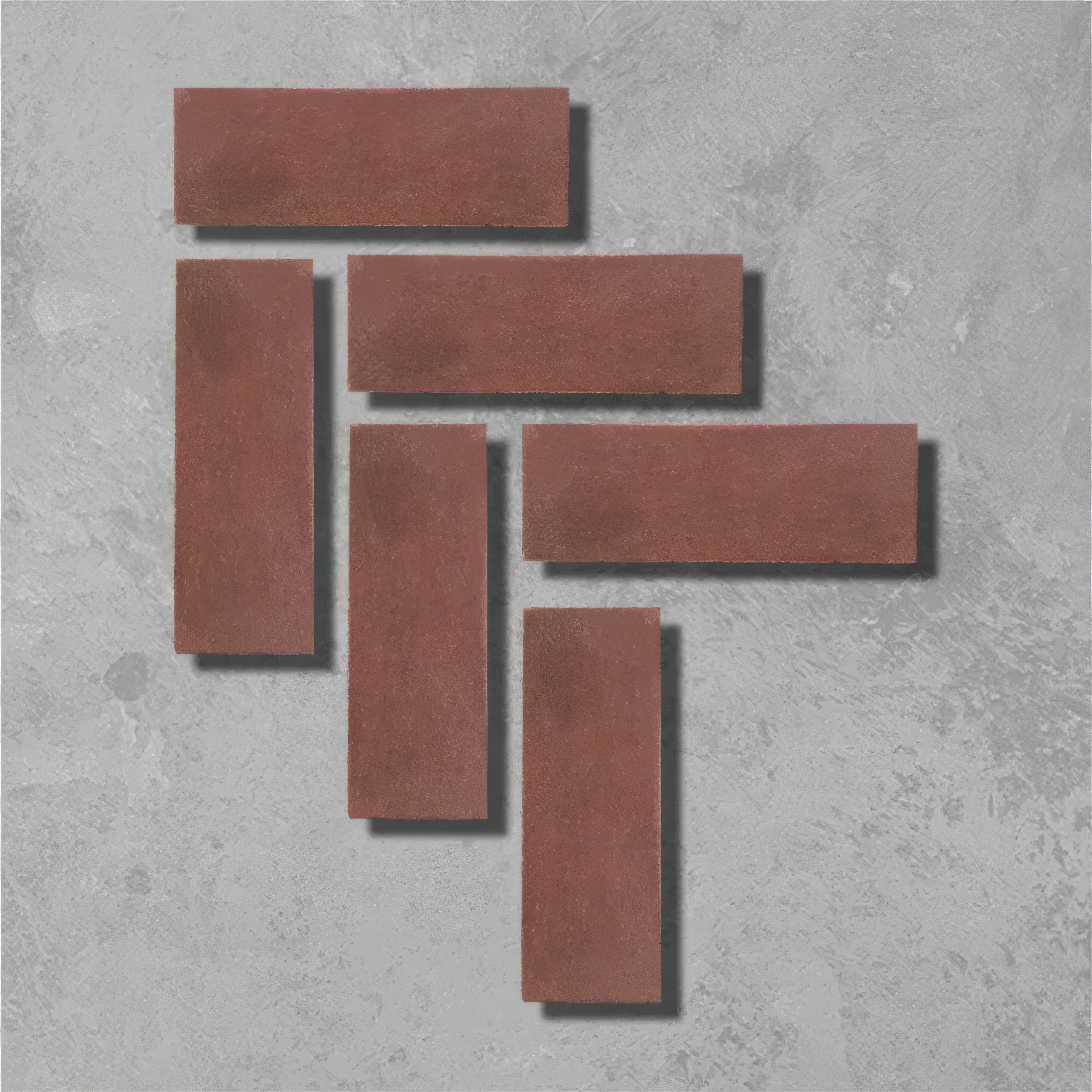 Crimson Herringbone Tile - Hyperion Tiles